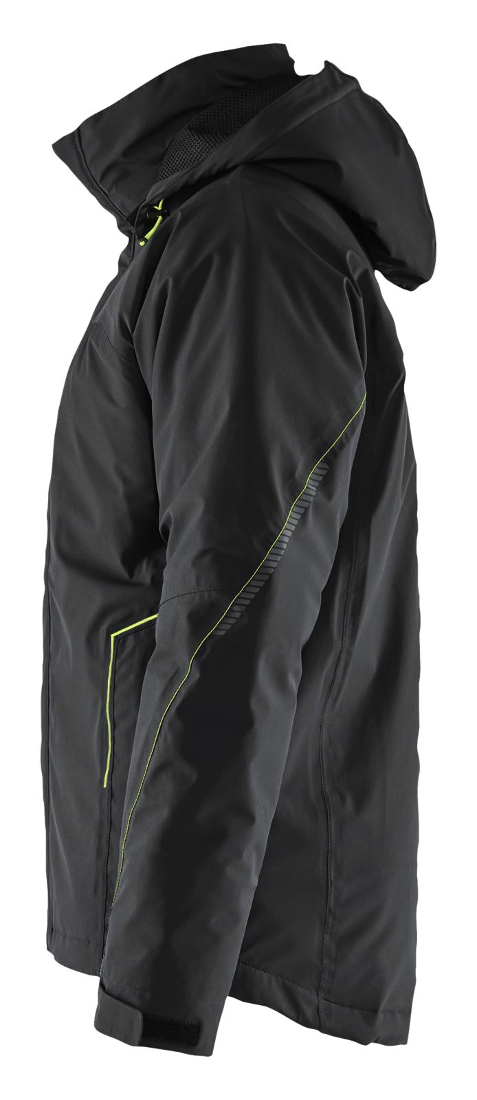 Blaklader Wind regen sneeuw Jassen 44841917 winter lichtgewicht waterdicht winddicht ademend stretchwinter lichtgewicht waterdicht winddicht ademend stretch zwart-fluo geel(9933)