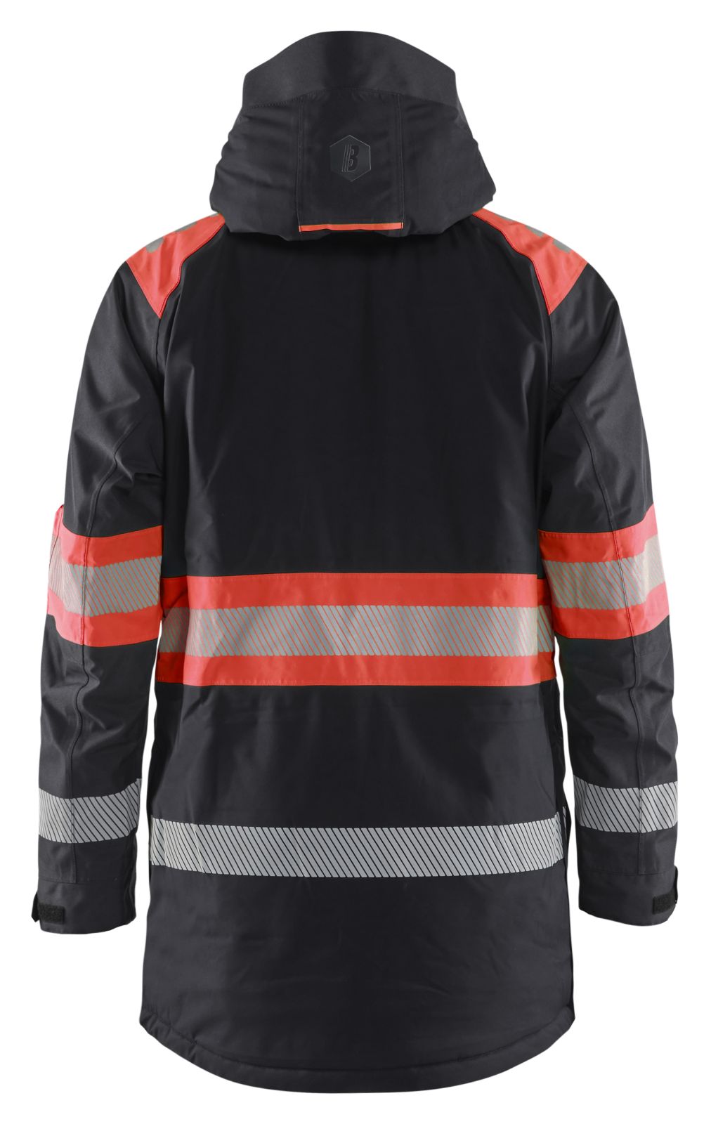 Blaklader High Vis jassen 44851977 winter HiVis waterdicht zwart-fluo rood(9955)