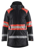 Blaklader High Vis jassen 44851977 winter HiVis waterdicht zwart-fluo rood(9955)
