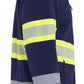 Blaklader High Vis Lichtgewicht softshell jack gevoerd high vis Jack 44892513 Lichtgewicht softshell gevoerd high vis marineblauw-fluo geel(8933)