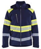 Blaklader High Vis Lichtgewicht softshell jack gevoerd high vis Jack 44892513 Lichtgewicht softshell gevoerd high vis marineblauw-fluo geel(8933)