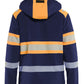 Blaklader High Vis Lichtgewicht softshell jack gevoerd high vis Jack 44892513 Lichtgewicht softshell gevoerd high vis marineblauw-oranje(8953)