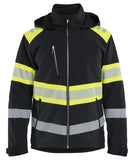 Blaklader High Vis Lichtgewicht softshell jack gevoerd high vis Jack 44892513 Lichtgewicht softshell gevoerd high vis zwart-fluo geel(9933)