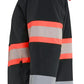 Blaklader High Vis Lichtgewicht softshell jack gevoerd high vis Jack 44892513 Lichtgewicht softshell gevoerd high vis zwart-fluo rood(9955)