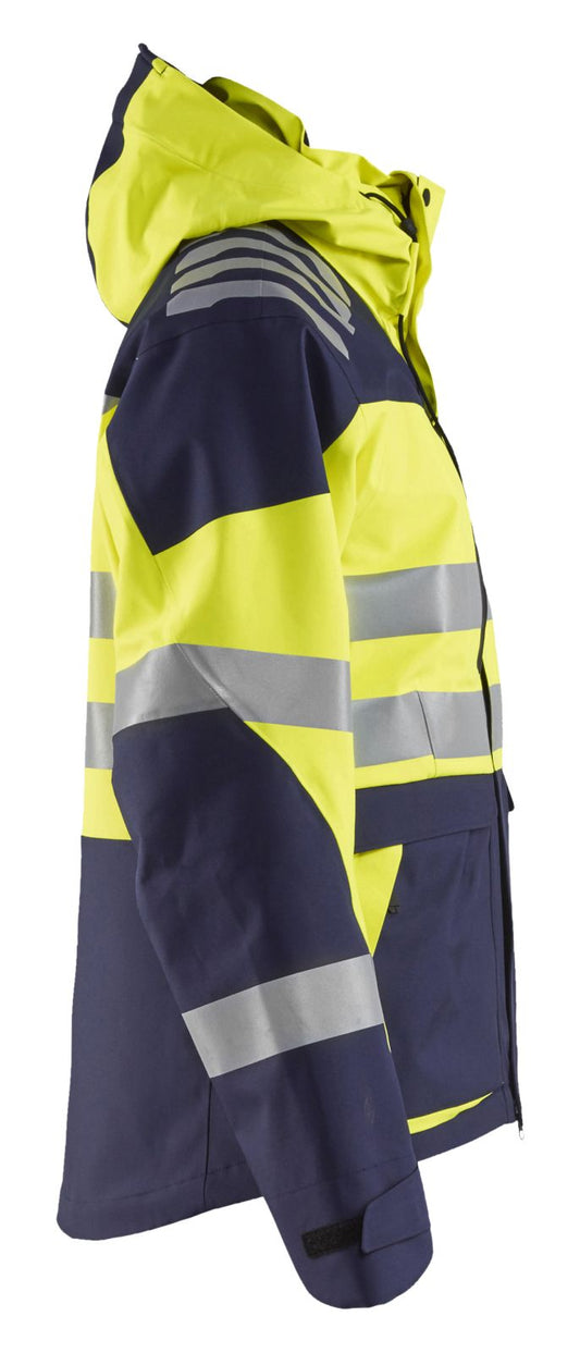 Blaklader Jassen 44901924 Stretch HiVis fluo geel-marineblauw(3389)