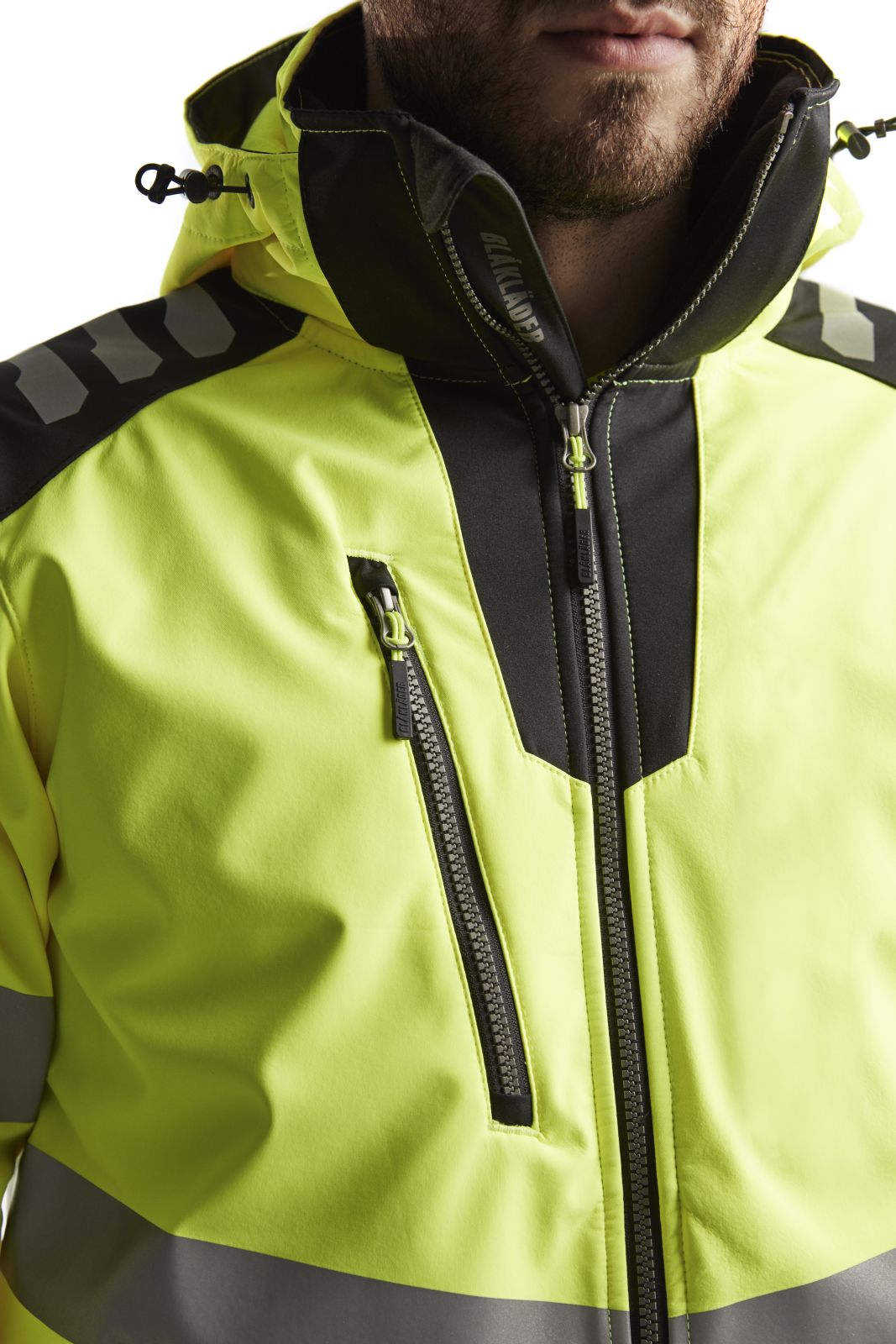 Blaklader Jassen 44912513 HiVis fluo geel-zwart(3399)