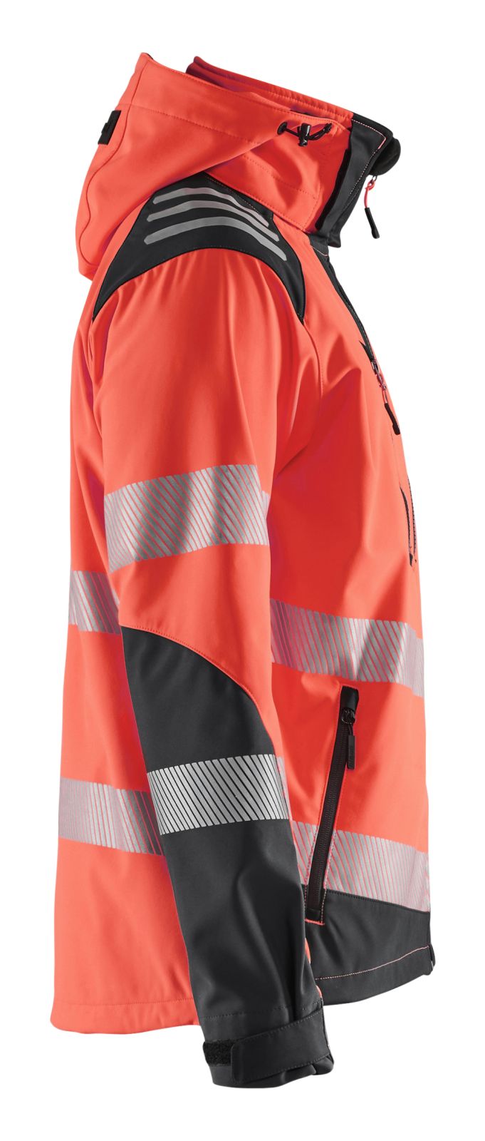 Blaklader Jassen 44912513 HiVis fluo rood-zwart(5599)