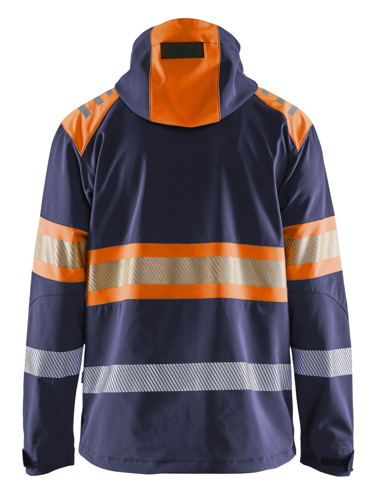 Blaklader High Vis Jack 44942513 softshell HiVis waterdicht winddicht ademend marineblauw-oranje(8953)