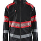 Blaklader High Vis Jack 44942513 softshell HiVis waterdicht winddicht ademend zwart-fluo rood(9955)