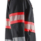 Blaklader High Vis Jack 44942513 softshell HiVis waterdicht winddicht ademend zwart-fluo rood(9955)