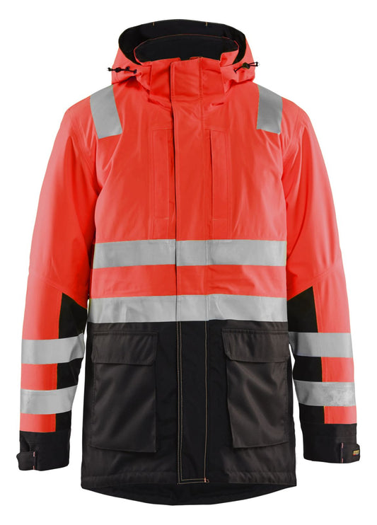 Blaklader Jassen 44951987 HiVis fluo rood-zwart(5599)