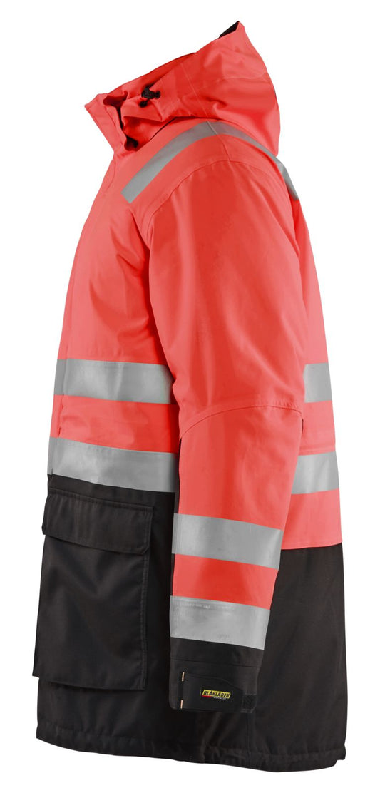 Blaklader Jassen 44951987 HiVis fluo rood-zwart(5599)