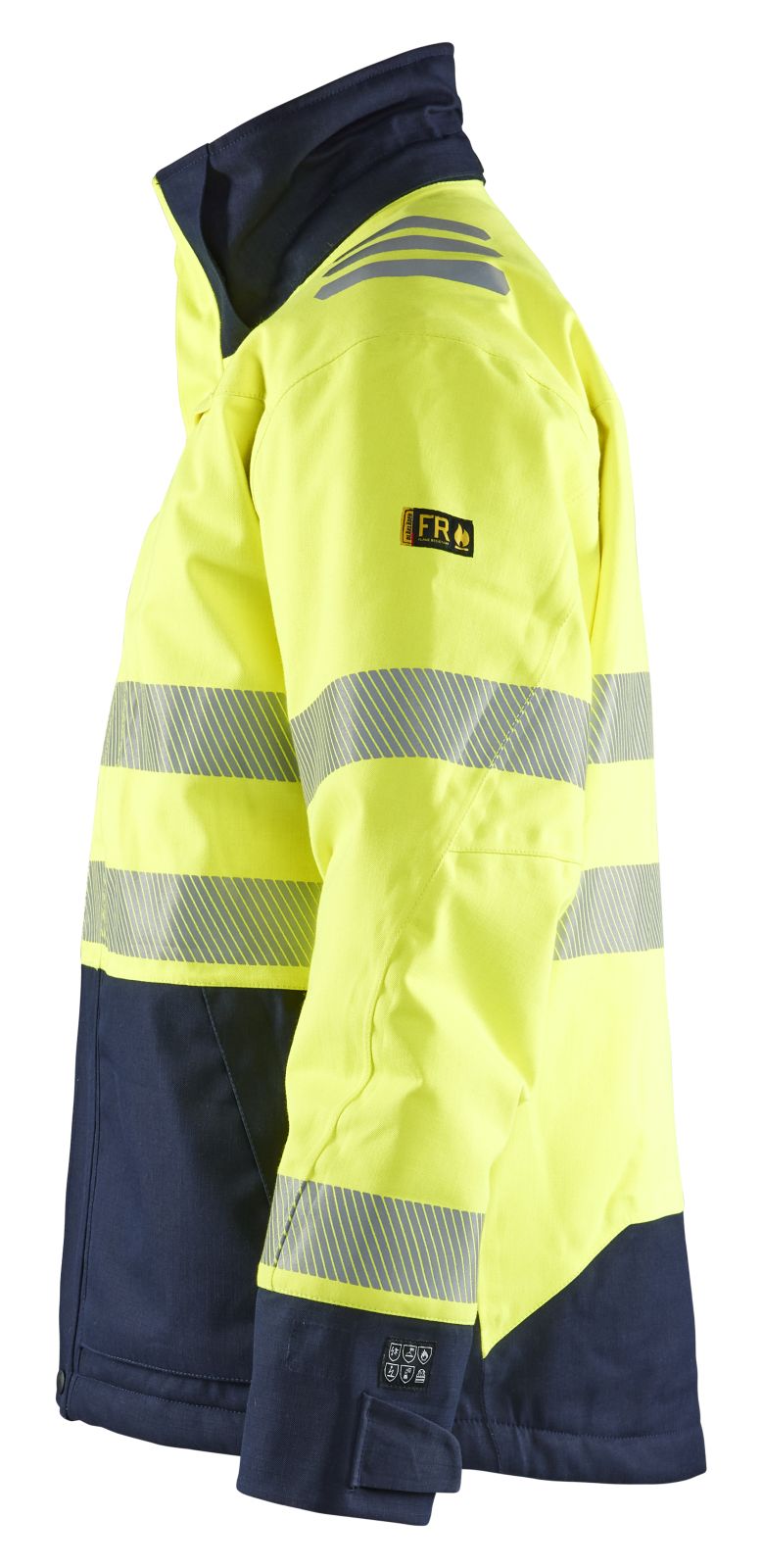 Blaklader Multinorm jassen 45171534 winter HiVis waterdicht fluo geel-marineblauw(3389)