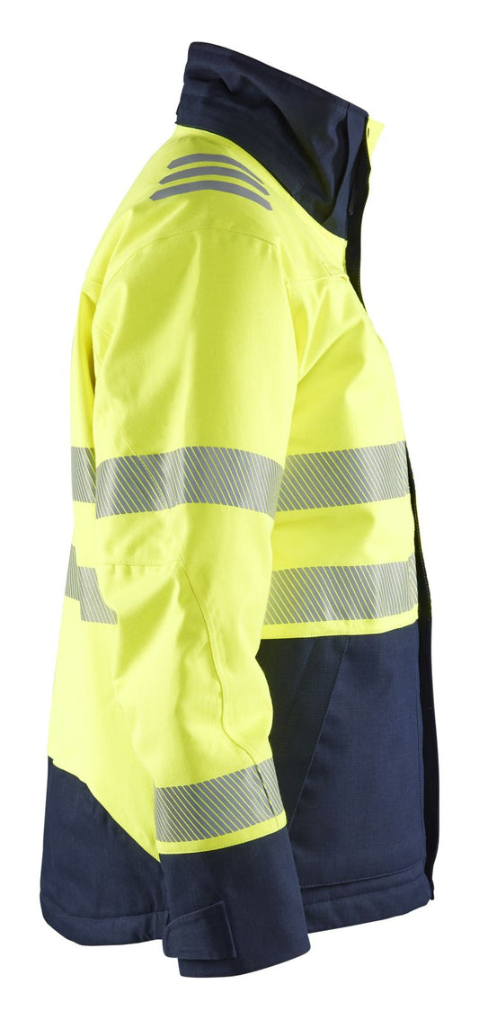 Blaklader Multinorm jassen 45171534 winter HiVis waterdicht fluo geel-marineblauw(3389)