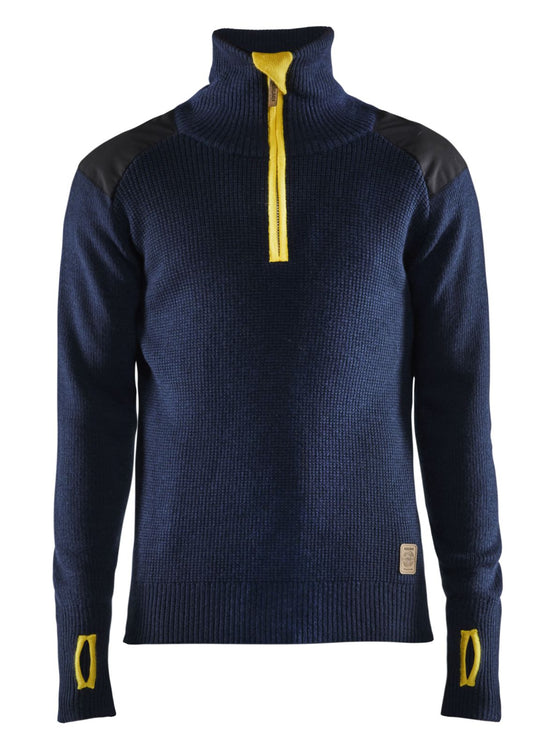 Blaklader sweatershirts 46301071 donkerblauw-geel(8635)