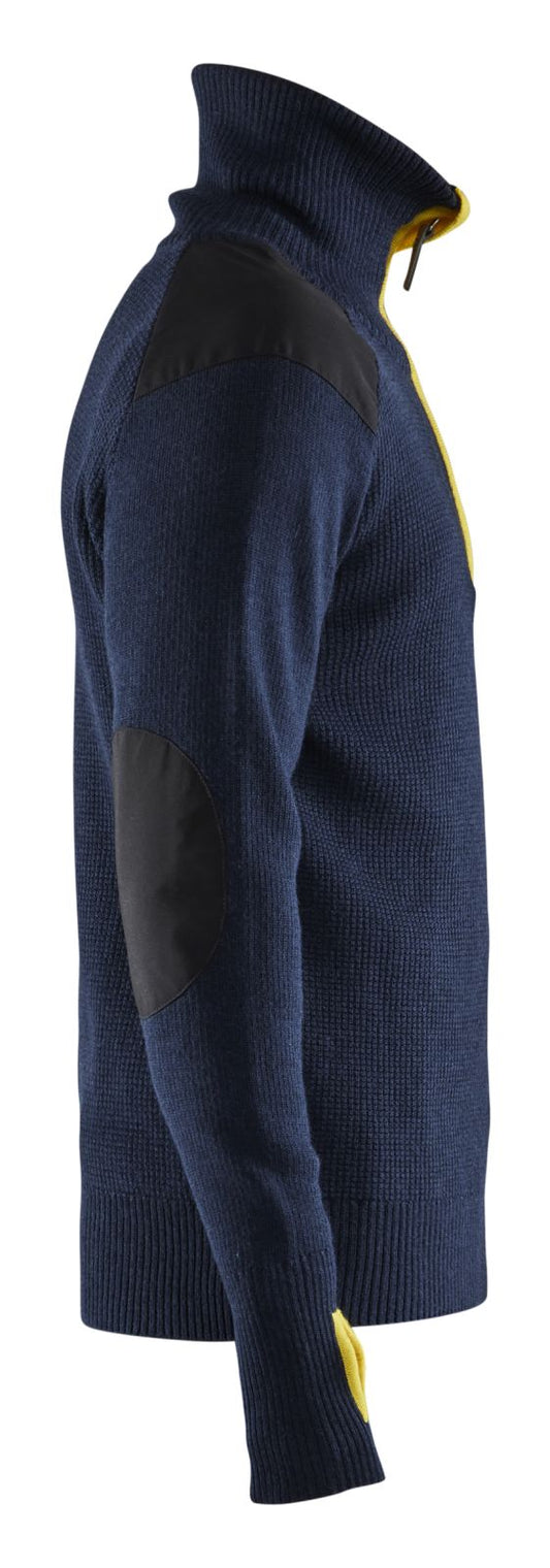 Blaklader sweatershirts 46301071 donkerblauw-geel(8635)
