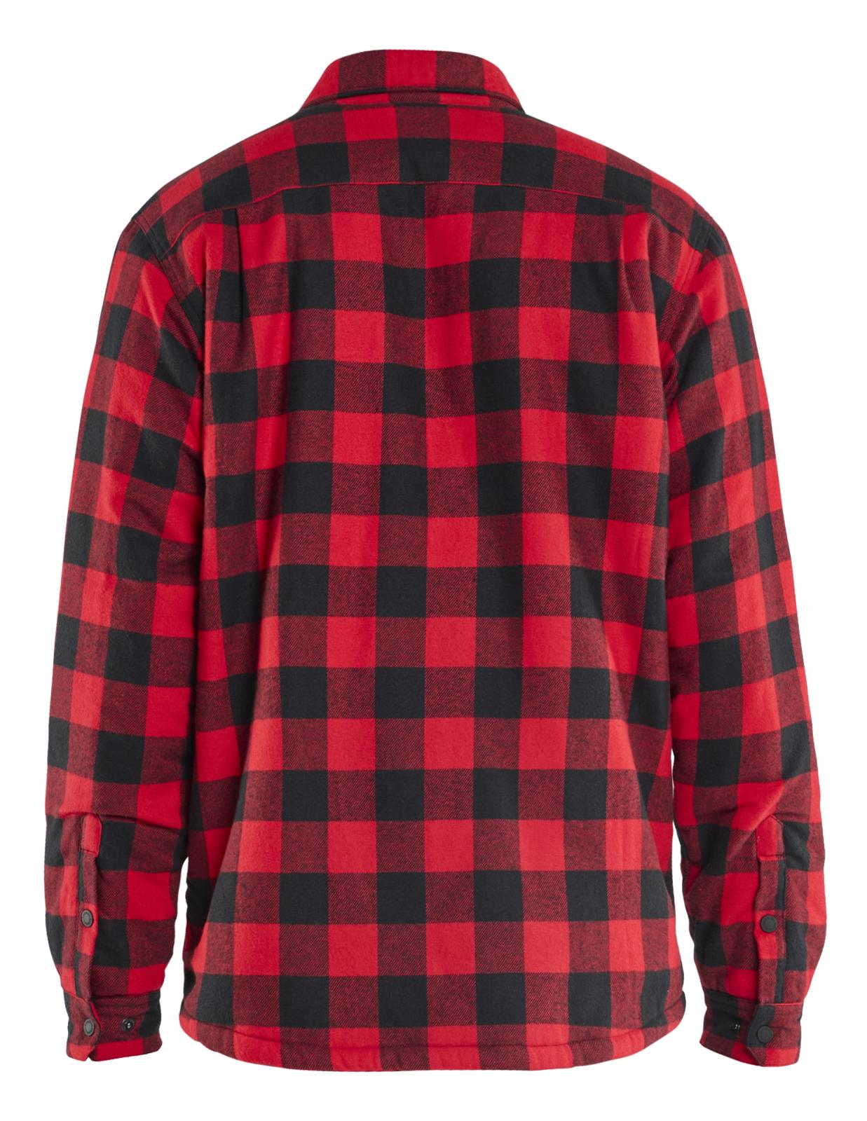 Blaklader Wind/regen/sneeuw Overhemd 47041168 flanel gevoerd rood-zwart(5699)