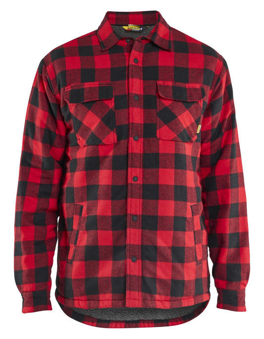 Blaklader Wind/regen/sneeuw Overhemd 47041168 flanel gevoerd rood-zwart(5699)