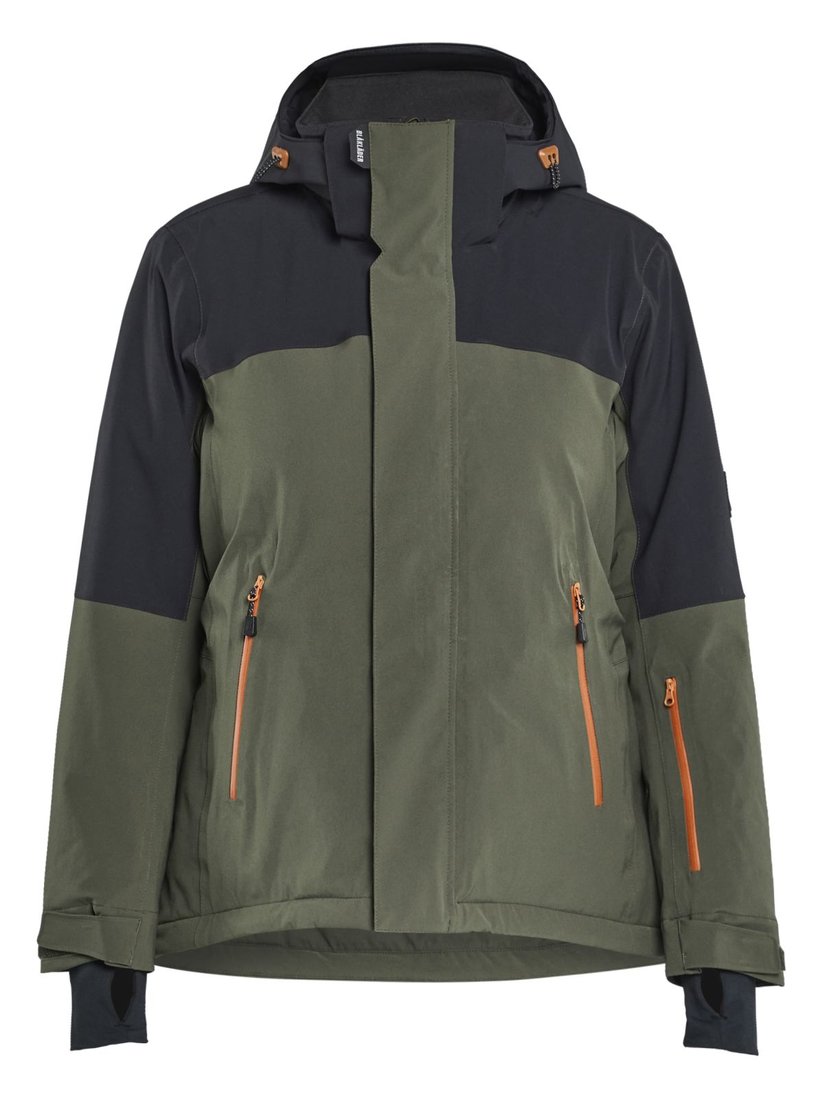 Blaklader Dames Striker Winterjas 47071917 stretch waterdicht winddicht woudgroen-roestbruin(4240)