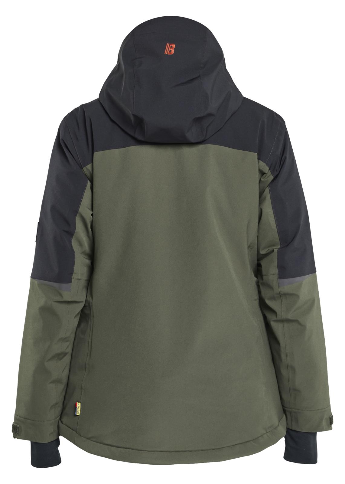 Blaklader Dames Striker Winterjas 47071917 stretch waterdicht winddicht woudgroen-roestbruin(4240)