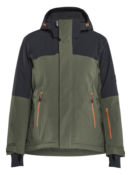 Blaklader Dames Striker Winterjas 47071917 stretch waterdicht winddicht woudgroen-roestbruin(4240)