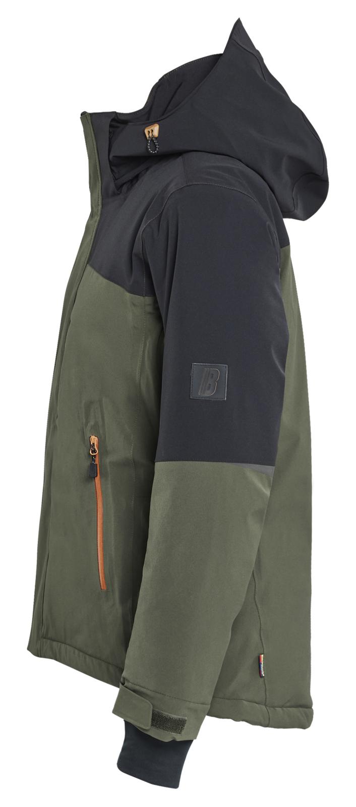 Blaklader Dames Striker Winterjas 47071917 stretch waterdicht winddicht woudgroen-roestbruin(4240)