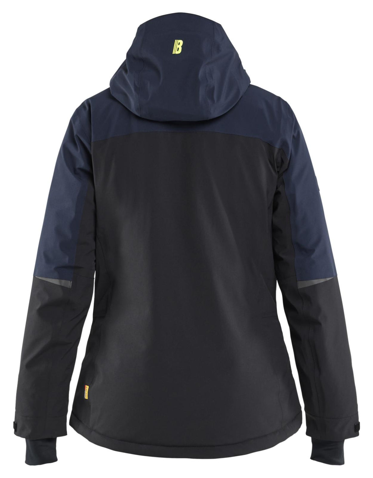 Blaklader Dames Striker Winterjas 47071917 Stretch donker marineblauw-fluo geel(8633)