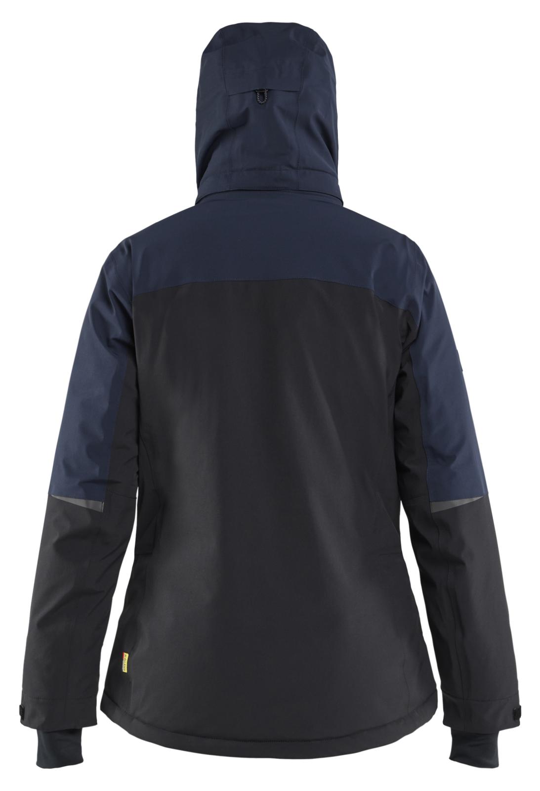 Blaklader Dames Striker Winterjas 47071917 Stretch donker marineblauw-fluo geel(8633)