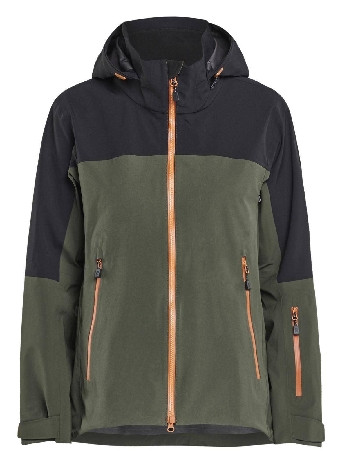 Blaklader Dames Striker Jack 47081916 shell stretch waterdicht winddicht woudgroen-roestbruin(4240)