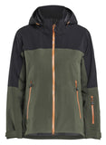 Blaklader Dames Striker Jack 47081916 shell stretch waterdicht winddicht woudgroen-roestbruin(4240)