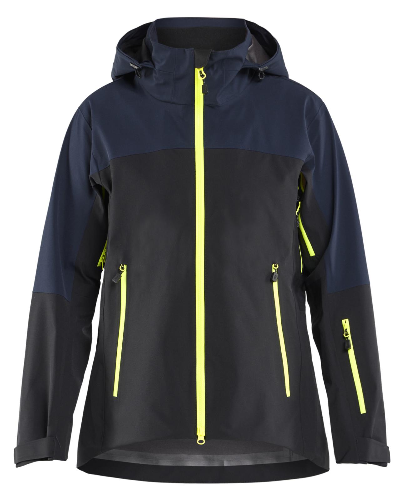 Blaklader Dames Striker Dames Jack 47081916 Shell stretch donker marineblauw-fluo geel(8633)