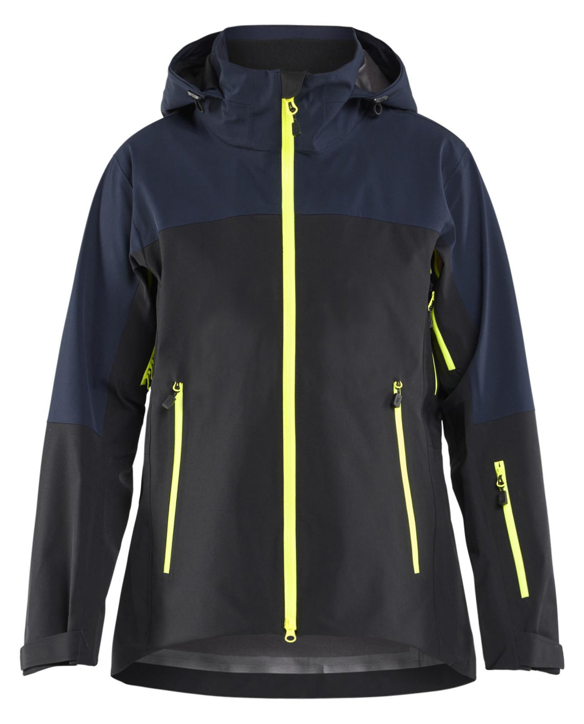Blaklader Dames Striker Dames Jack 47081916 Shell stretch donker marineblauw-fluo geel(8633)