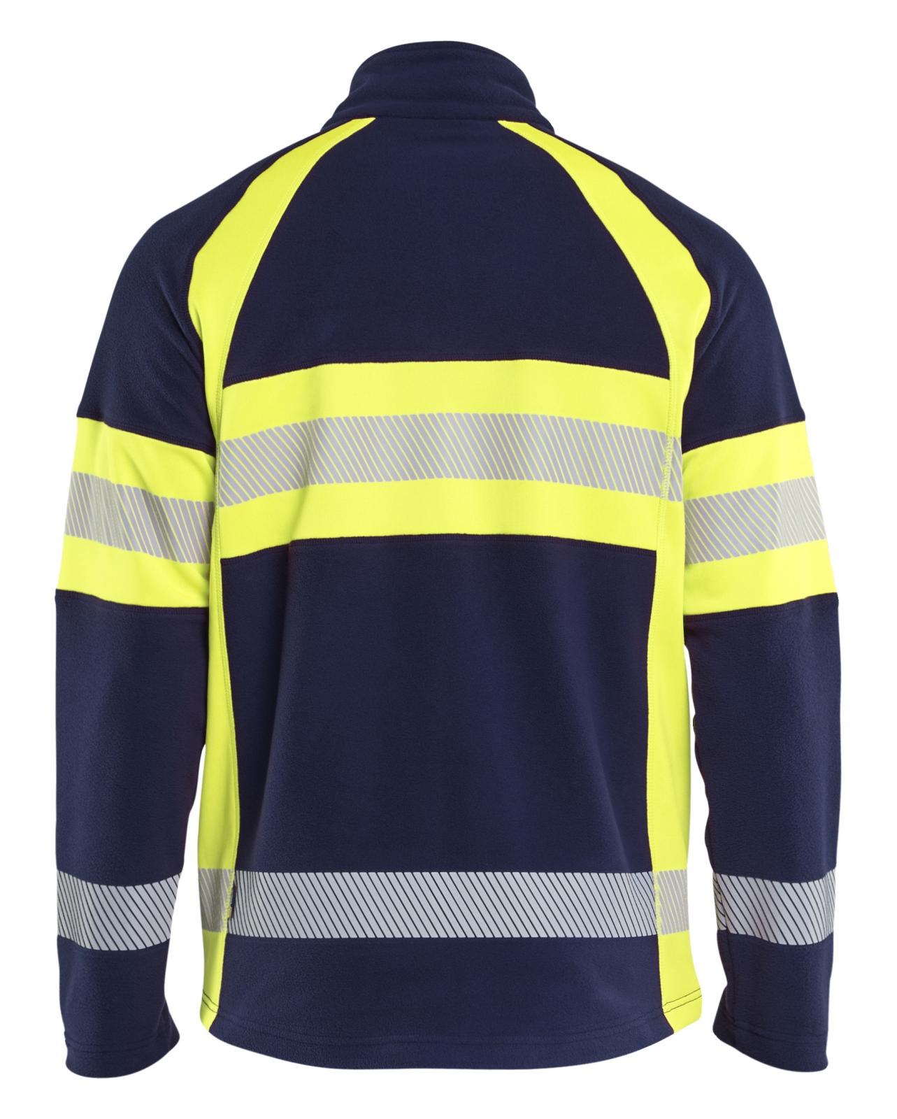 Blaklader High Vis Vest 47131010 Microfleece HiVis marineblauw-fluo geel(8933)