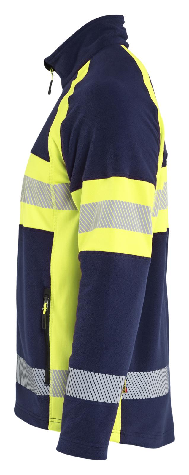 Blaklader High Vis Vest 47131010 Microfleece HiVis marineblauw-fluo geel(8933)
