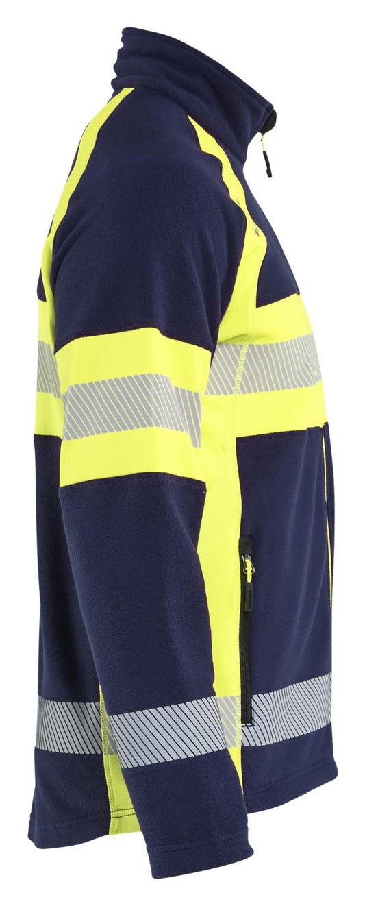 Blaklader High Vis Vest 47131010 Microfleece HiVis marineblauw-fluo geel(8933)