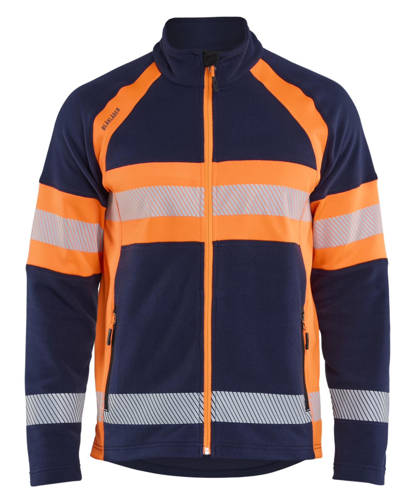 Blaklader High Vis Vest 47131010 Microfleece HiVis marineblauw-oranje(8953)