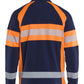 Blaklader High Vis Vest 47131010 Microfleece HiVis marineblauw-oranje(8953)