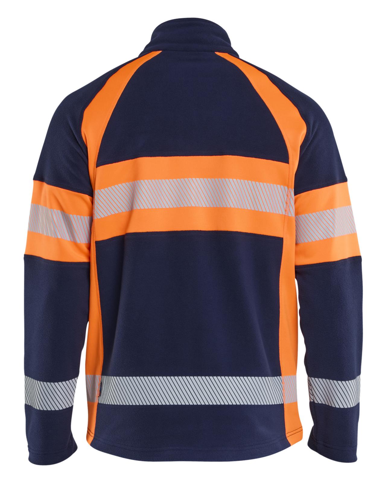 Blaklader High Vis Vest 47131010 Microfleece HiVis marineblauw-oranje(8953)