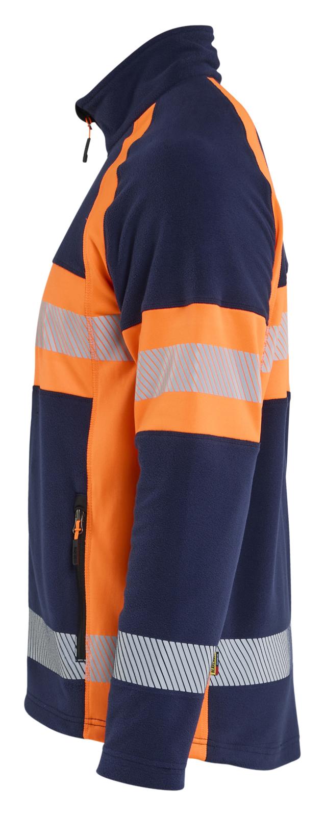 Blaklader High Vis Vest 47131010 Microfleece HiVis marineblauw-oranje(8953)