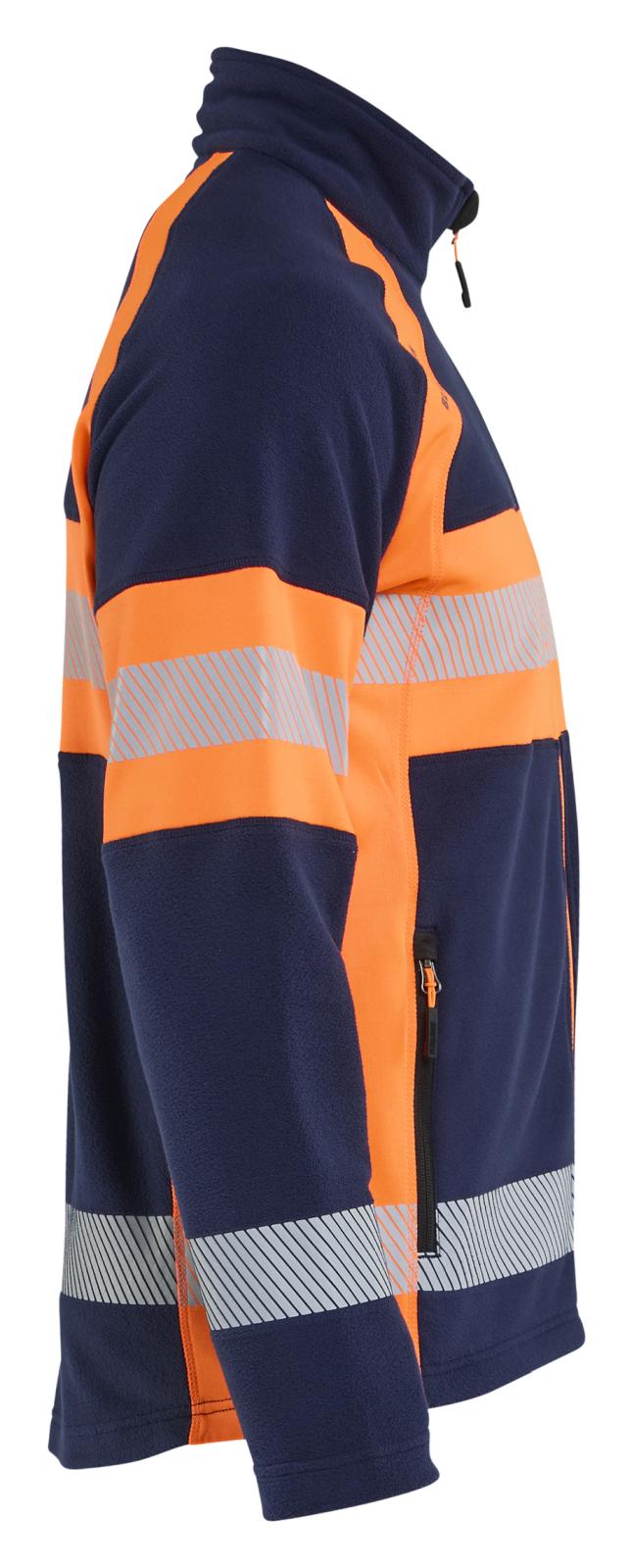 Blaklader High Vis Vest 47131010 Microfleece HiVis marineblauw-oranje(8953)