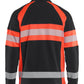 Blaklader High Vis Vest 47131010 Microfleece HiVis zwart-fluo rood(9955)