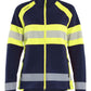 Blaklader Dames High Vis Vest 47181010 Microfleece HiVis marineblauw-fluo geel(8933)