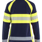 Blaklader Dames High Vis Vest 47181010 Microfleece HiVis marineblauw-fluo geel(8933)