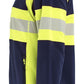 Blaklader Dames High Vis Vest 47181010 Microfleece HiVis marineblauw-fluo geel(8933)