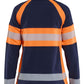 Blaklader Dames High Vis Vest 47181010 Microfleece HiVis marineblauw-oranje(8953)