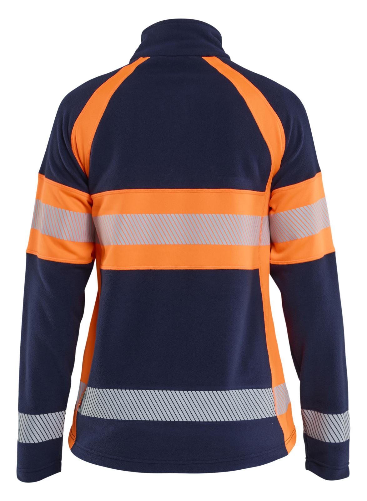 Blaklader Dames High Vis Vest 47181010 Microfleece HiVis marineblauw-oranje(8953)