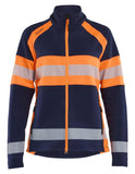 Blaklader Dames High Vis Vest 47181010 Microfleece HiVis marineblauw-oranje(8953)