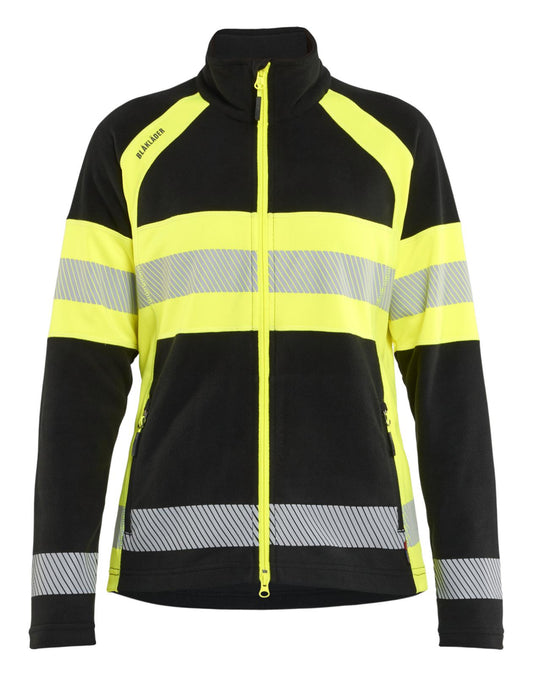 Blaklader Dames High Vis Vest 47181010 Microfleece HiVis zwart-fluo geel(9933)
