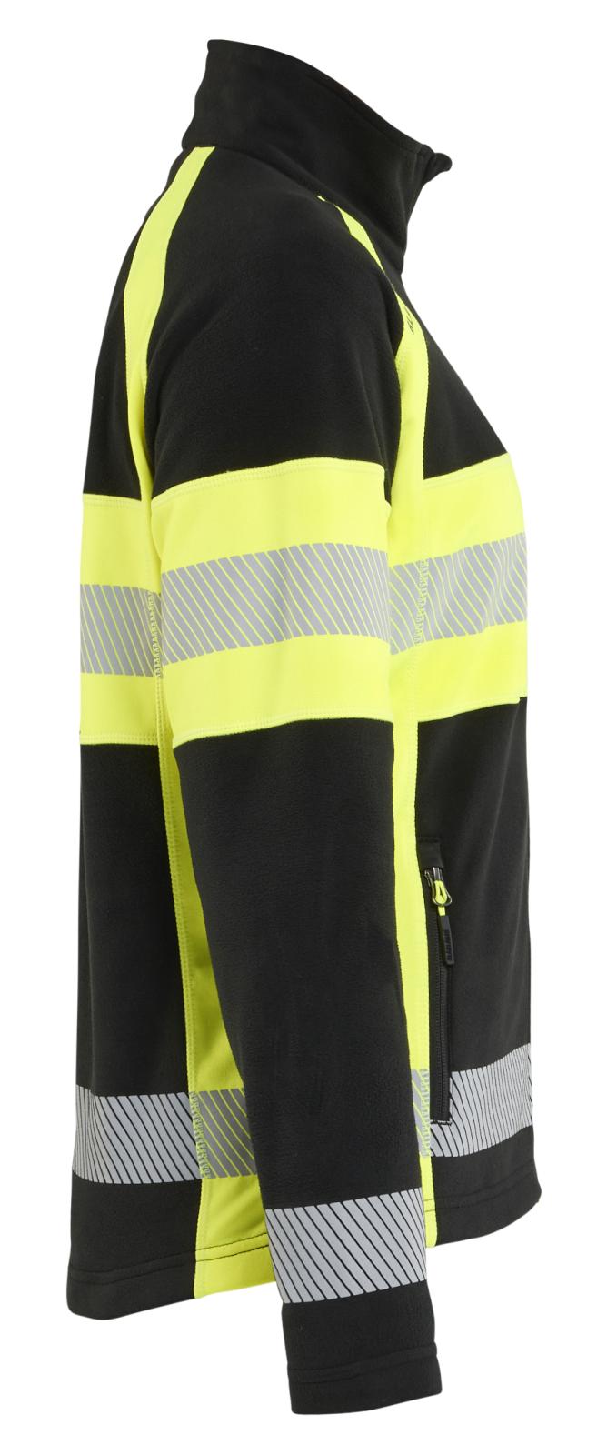 Blaklader Dames High Vis Vest 47181010 Microfleece HiVis zwart-fluo geel(9933)