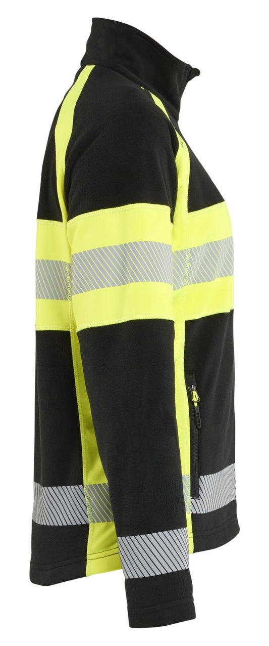 Blaklader Dames High Vis Vest 47181010 Microfleece HiVis zwart-fluo geel(9933)
